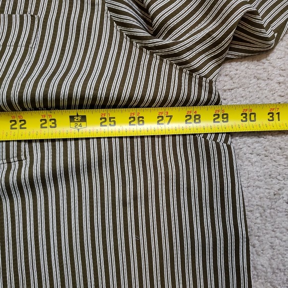 NWT Madewell Resort Striped Shirt Womens Plus 2X Brown White Stripe Seersucker - Picture 9 of 13